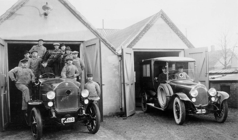 Höganäs Borgarbrandkår 1924 - Magirus & Scania-Vabis.JPG