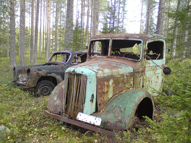 Morris Commercial - Skogsvrak - 01 - Västernorrland.JPG