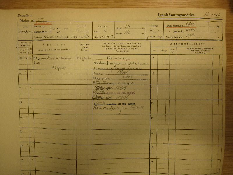 M4010 - Magirus CD - 1921 - Motor # 350 - Formulär 1 - Brandbil Höganäs.JPG