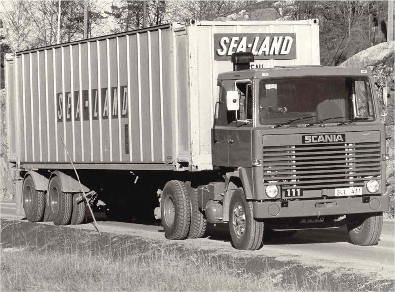 Scania LK111 - GUL431 - Sea-Land - Scanias testbana.JPG