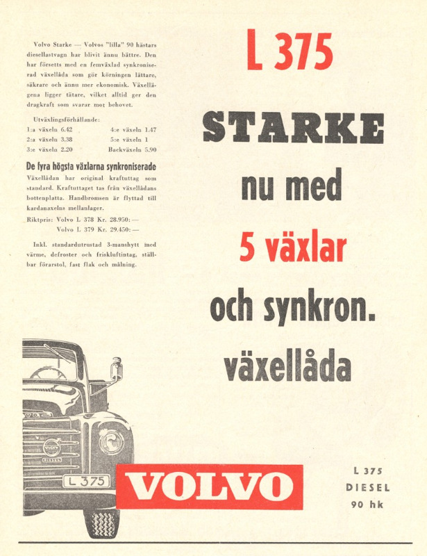 Volvo L375 Annons Lastbilen Nr 1-1956 - LR.JPG