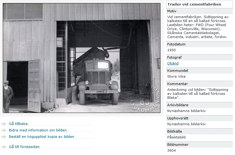 1950 FWD Cementfabriken Stora Vika.  3604 - Nynäshamns bildarkiv.PNG