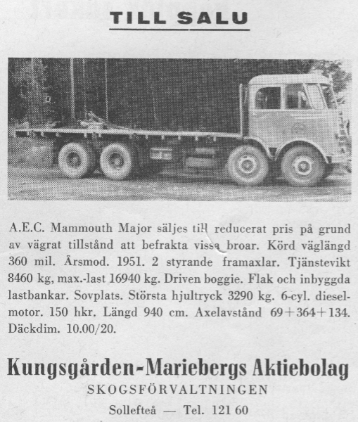 AEC Mammoth Major B - 1951 - Y5959 - Kungsgården-Mariebergs AB - Sollefteå - HR.JPG