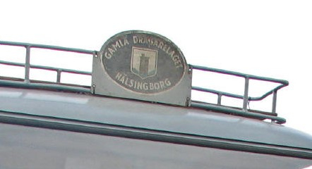 Gamla Dragarelagets skylt på Sc-V L66 från 1965 - GAJ222 (tidigare M1752).JPG
