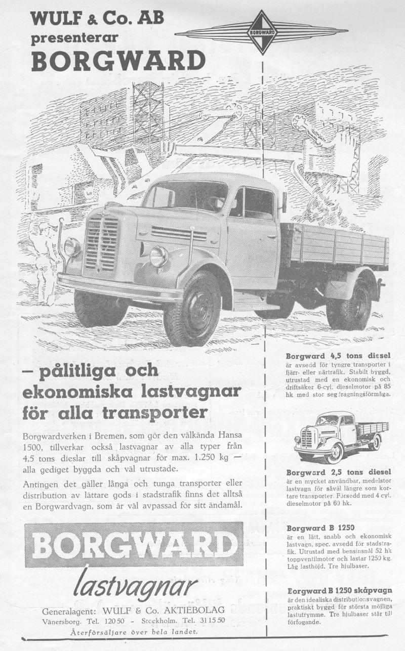 Borgward - Wulf & Co - Annons Lastbilen Nr 3-1952 - LR.JPG