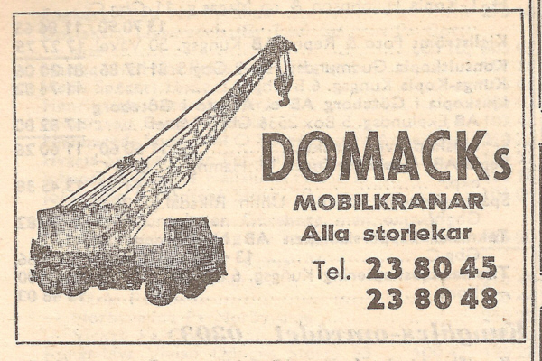 Domacks Mobilkranar telefonkatalog Göteborg 1969.jpg