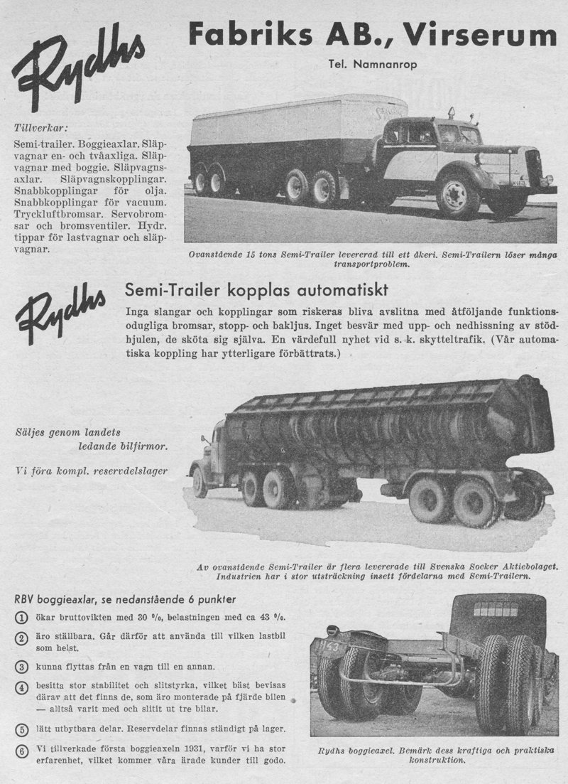 Rydhs Virserum - Annons Lastbilen Nr 2-1952 - LR.JPG