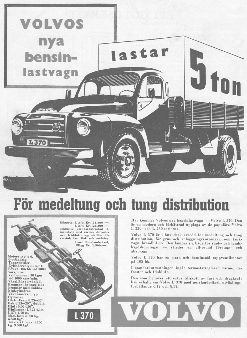 Volvo L370 - Annons Lastbilen 11-1954 - LR.JPG