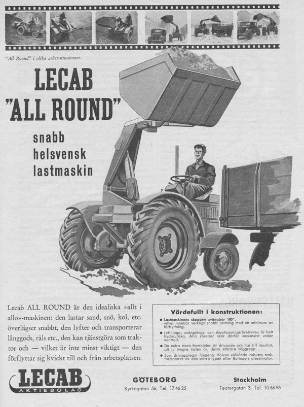 Lastmaskin - Lecab All Round - Annons Lastbilen Nr 5-1952 - LR.JPG