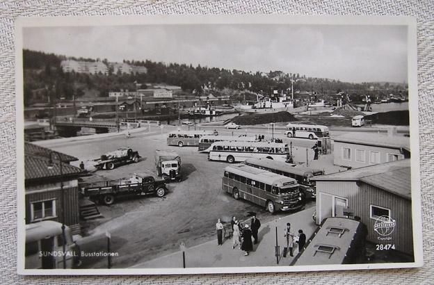 Vykort - Sundsvall - Busstationen.JPG