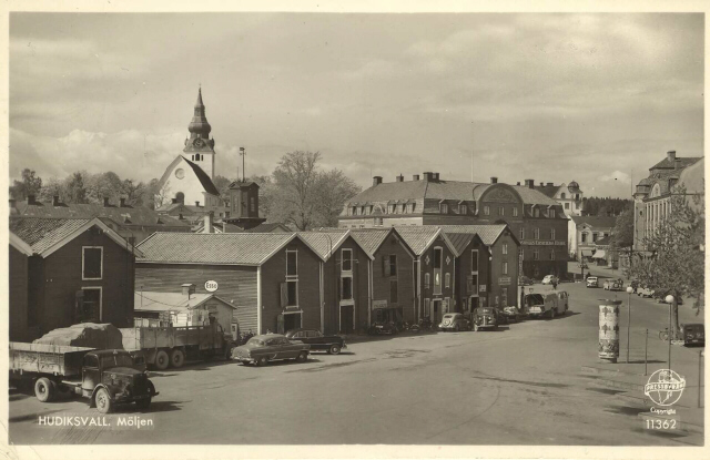 Vykort med Scania-Vabis Möljen - Hudiksvall - LR.JPG