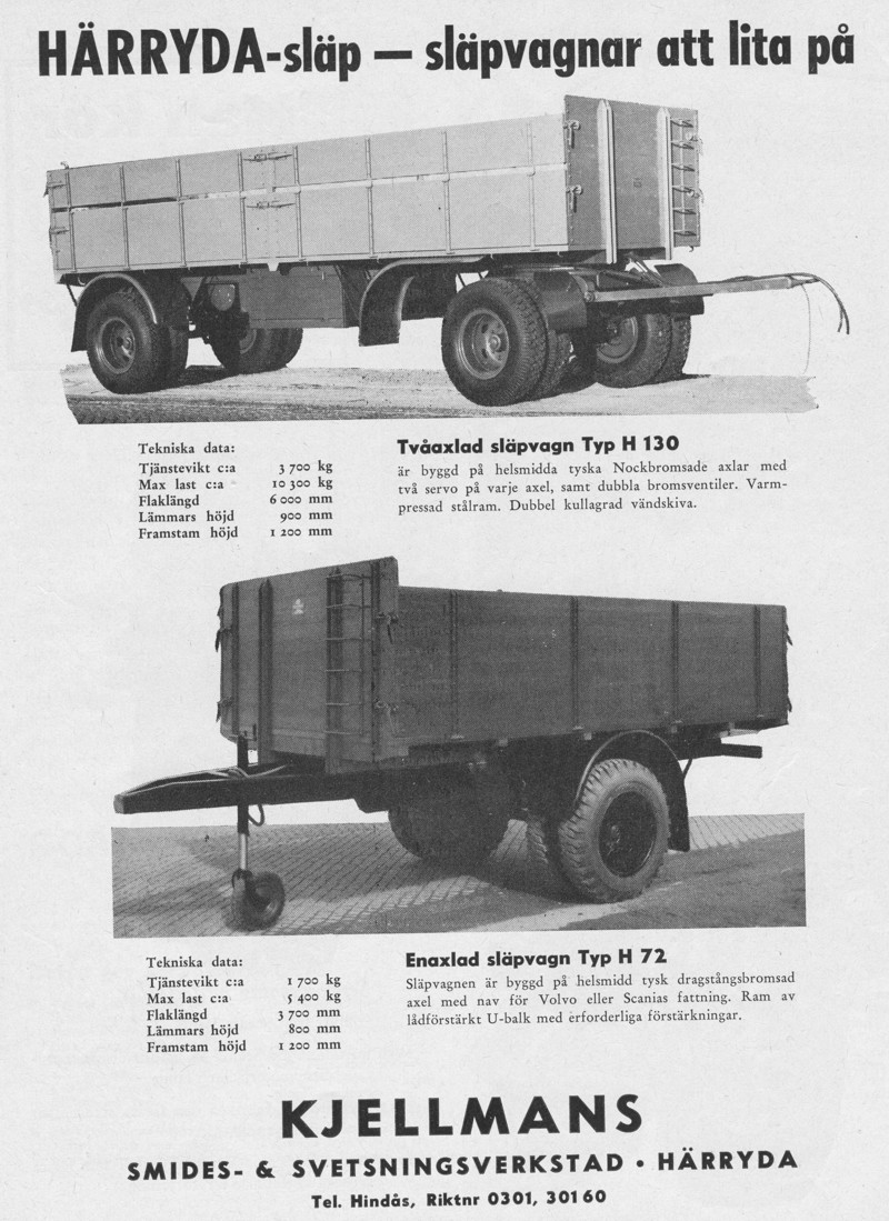 Härryda-Släp - Annons Lastbilen Nr 2-1956 - LR.JPG