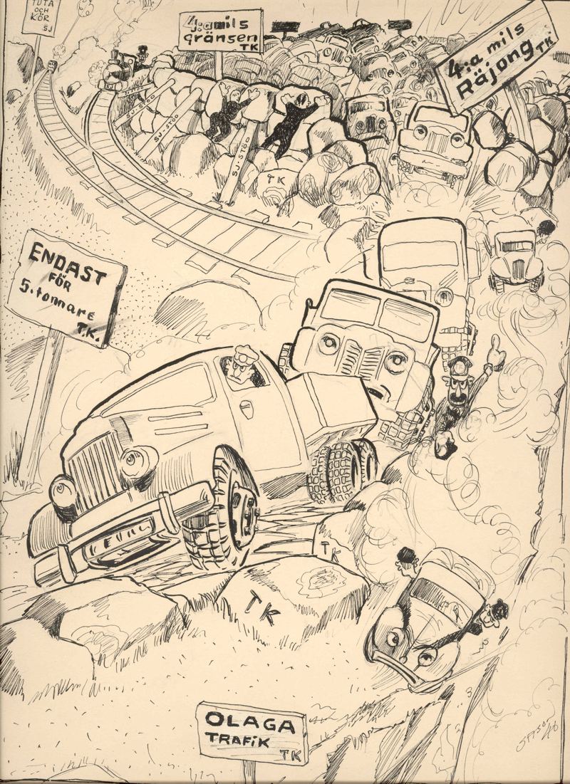 Lastbilen 1948 - Sixten Sason Teckning - LR.JPG
