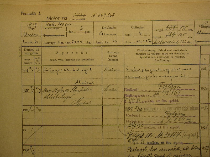 M877 - Union xxxxx - 1919 - Formulär 1a.JPG