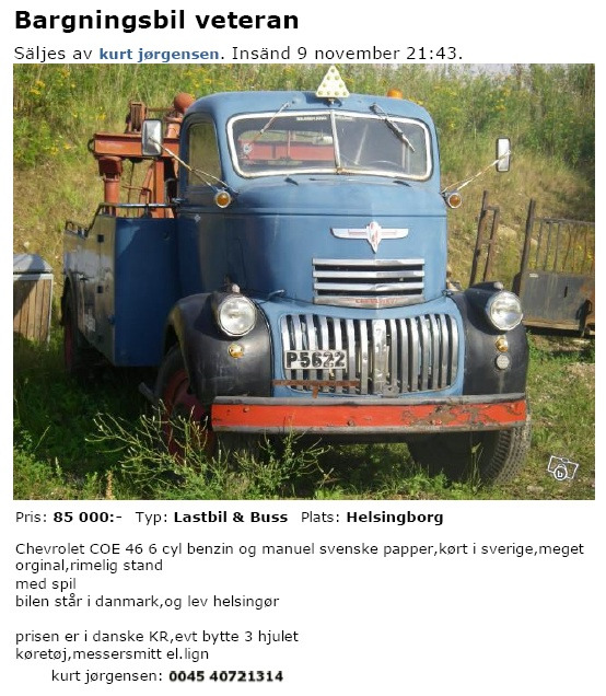Blocket - Chevrolet COE 5700 - 1947 - P5622 - Helsingör - Danmark.JPG